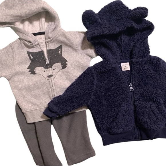 Okie Dokie 3M Baby Boy Jacket Pants 3-Piece Set - Picture 1 of 2